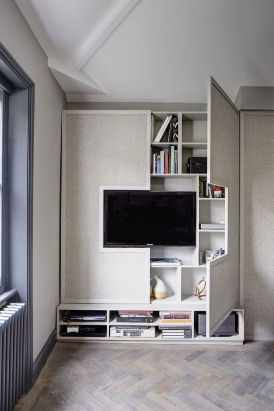 Living Room Storage Ideas - Behind The Entertainment Unit