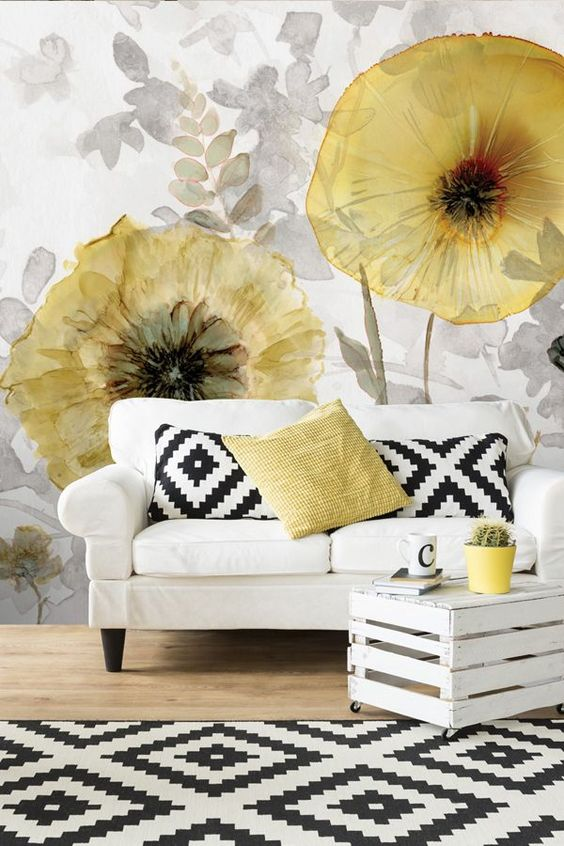 Big Flowers - Floral Wallpapers for Livingroom