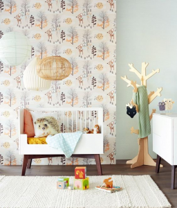 Kid's room wallpaper rental home interiors