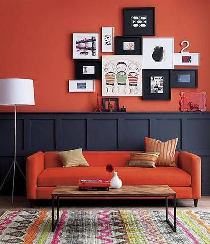 Furnishings in Coral Colour